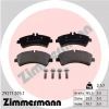 Комплект тормозных колодок, дисковый тормоз ZIMMERMANN 292172051