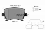 Комплект тормозных колодок, дисковый тормоз TEXTAR 2391402