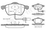 Комплект тормозных колодок, дисковый тормоз STARLINE BDS301