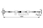 Трос тормозного привода стояночной тормозной системы BOSCH 1987482128