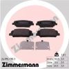 Комплект тормозных колодок, дисковый тормоз ZIMMERMANN 249151701