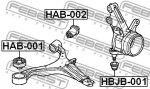Подвеска, рычаг независимой подвески колеса FEBEST HAB002