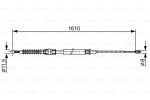 Трос тормозного привода стояночной тормозной системы BOSCH 1987482326