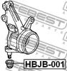 ремонтный комплект, несущие / направляющие шарниры FEBEST HBJB001