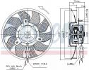 Вентилятор, охлаждение двигателя NISSENS 85548