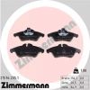 Комплект тормозных колодок, дисковый тормоз ZIMMERMANN 215762051