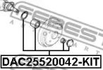 Комплект подшипника ступицы колеса FEBEST DAC25520042KIT