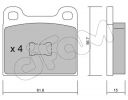 Комплект тормозных колодок, дисковый тормоз CIFAM 8220100