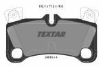 Комплект тормозных колодок, дисковый тормоз TEXTAR 2461401