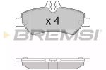 Комплект тормозных колодок, дисковый тормоз BREMSI BP3293