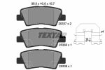Комплект тормозных колодок, дисковый тормоз TEXTAR 2533701