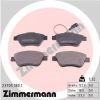 Комплект тормозных колодок, дисковый тормоз ZIMMERMANN 237051801