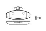 Комплект тормозных колодок, дисковый тормоз ROADHOUSE 262020