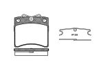 Комплект тормозных колодок, дисковый тормоз REMSA 038500