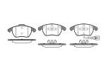 Комплект тормозных колодок, дисковый тормоз REMSA 103001