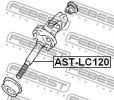 Вал сошки рулевого управления FEBEST ASTLC120