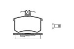 Комплект тормозных колодок, дисковый тормоз REMSA 013500