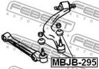 ремонтный комплект, несущие / направляющие шарниры FEBEST MBJB295