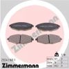 Комплект тормозных колодок, дисковый тормоз ZIMMERMANN 232411601