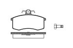 Комплект тормозных колодок, дисковый тормоз REMSA 022100