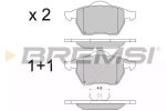 Комплект тормозных колодок, дисковый тормоз BREMSI BP2679