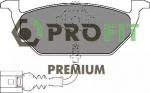 Комплект тормозных колодок, дисковый тормоз PROFIT 50051398