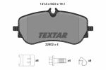 Комплект тормозных колодок, дисковый тормоз TEXTAR 2280201