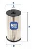 Топливный фильтр UFI 2600700