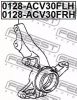 Поворотный кулак, подвеска колеса FEBEST 0128ACV30FLH
