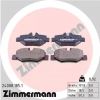 Комплект тормозных колодок, дисковый тормоз ZIMMERMANN 240081851