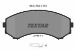Комплект тормозных колодок, дисковый тормоз TEXTAR 2348801