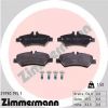 Комплект тормозных колодок, дисковый тормоз ZIMMERMANN 291901951
