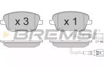 Комплект тормозных колодок, дисковый тормоз BREMSI BP3013