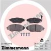 Комплект тормозных колодок, дисковый тормоз ZIMMERMANN 247382002