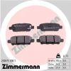 Комплект тормозных колодок, дисковый тормоз ZIMMERMANN 238711381