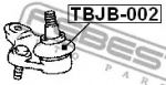 ремонтный комплект, несущие / направляющие шарниры FEBEST TBJB002