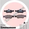 Комплект тормозных колодок, дисковый тормоз ZIMMERMANN 215921851