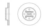 Диск тормозного механизма SANGSIN SD3004