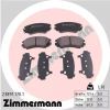 Комплект тормозных колодок, дисковый тормоз ZIMMERMANN 238911701