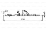Трос тормозного привода стояночной тормозной системы BOSCH 1987482529
