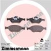 Комплект тормозных колодок, дисковый тормоз ZIMMERMANN 232021851