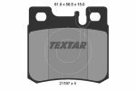 Комплект тормозных колодок, дисковый тормоз TEXTAR 2119701