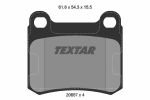 Комплект тормозных колодок, дисковый тормоз TEXTAR 2068701