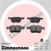 Комплект тормозных колодок, дисковый тормоз ZIMMERMANN 250081651