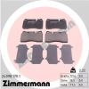 Комплект тормозных колодок, дисковый тормоз ZIMMERMANN 240981701
