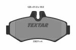 Комплект тормозных колодок, дисковый тормоз TEXTAR 2302101