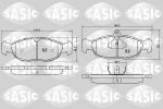 Комплект тормозных колодок, дисковый тормоз SASIC 6216029