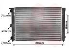 Радиатор, охлаждение двигателя VAN WEZEL 58002039