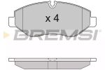 Комплект тормозных колодок, дисковый тормоз BREMSI BP3292