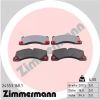 Комплект тормозных колодок, дисковый тормоз ZIMMERMANN 245531601